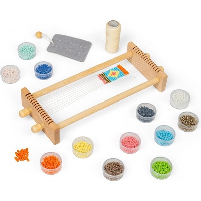 Bigjigs Toys Tkáčsky stav na korálky