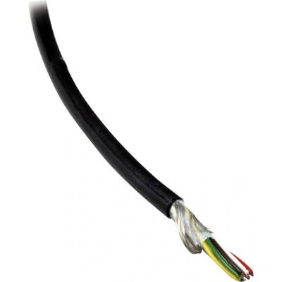 BKL Electronic 1506043/5 dátový kábel Li12YD11Y 4 x 0.14 mm² čierna 5 m