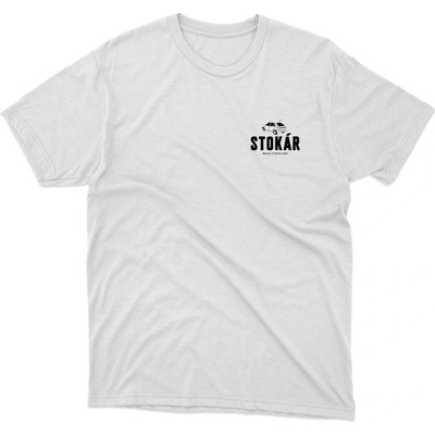 Kvalitný Slang tričko Stokár biele