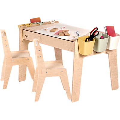 Babylike dětský stůl se židlemi children table chair wood 40639 – Zbozi.Blesk.cz