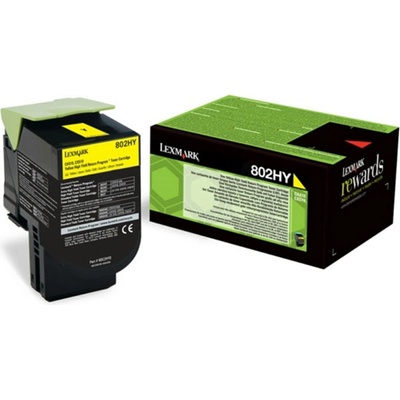 Lexmark Оригинална тонер касета Lexmark 80C2HYE, 3000 страници/5%, Yellow (3020100032)