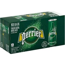 Perrier Přírodní Minerální voda perlivá, plech 10 x 250 ml