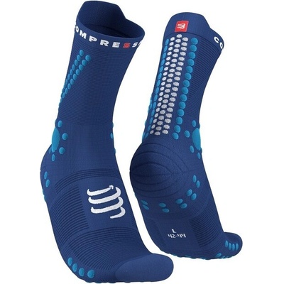 Compressport ponožky Pro Racing Socks v4.0 Trail sodalite/fluo blue