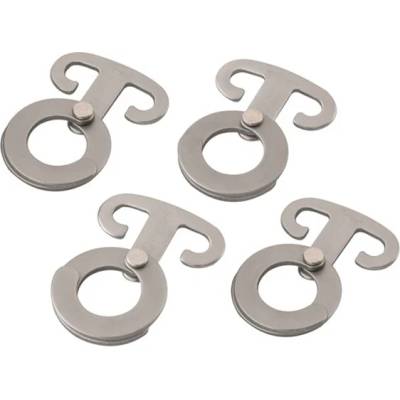 Outwell Аксесоар за палатка Outwell Accessory Hooks 4-Pack Mounting hook - Silver Grey - размер 5, 8 x 4, 2 cm (525-0721-0111)