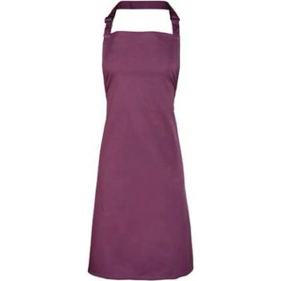 Premier Workwear Klasická zástěra za krk PR150 Aubergine Pantone 5115 72x86cm