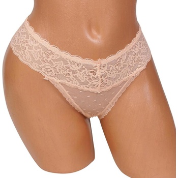 Стилна дантелена прашка в цвят пудра