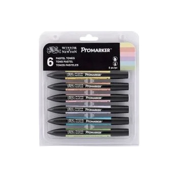 Image 1 of Winsor & Newton Маркер Promarker 6 пастелни цвята
