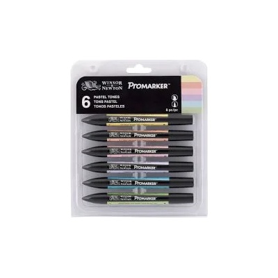 Winsor & Newton Маркер Promarker 6 пастелни цвята