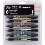 Winsor & Newton Маркер Promarker 6 пастелни цвята