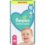 Pampers Бебешки пелени Pampers - Active baby 4, 58 броя (7459)