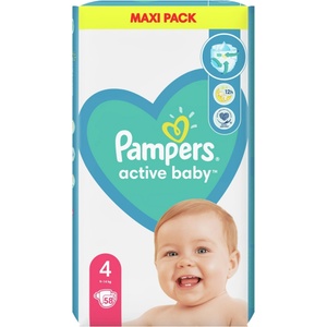 Pampers Бебешки пелени Pampers - Active baby 4, 58 броя (7459)
