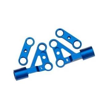 Traxxas предно горно алуминиево рамо на шасито синьо (чифт)