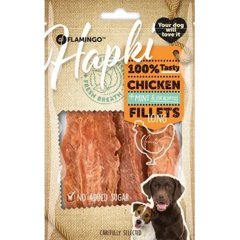 Flamingo Chick'n Snack - Лакомство за кучета с пилешки филета и мента за свеж дъх, 85 гр