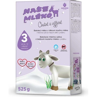 Goldim NAŠE MLIEKO 3 525 g