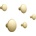Muuto Куки за стена Dots Metal месинг 5 бр (97215)