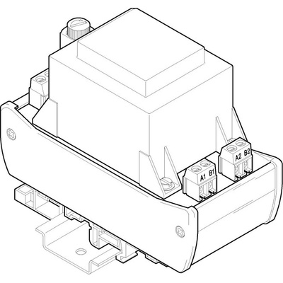T2-17-24, transformátor 2x24V~ / 0.35A