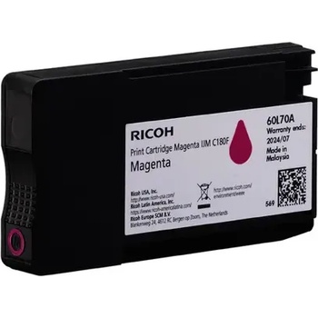 Ricoh Касета с мастило RICOH IJM C180F, 1600 копия, Magenta (RICOH-INK-C180F-MAG)