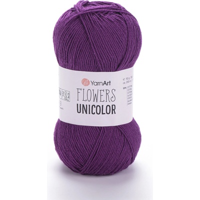 Yarn Art Flowers Unicolor 749 maceškově fialová
