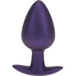 Ouch! Smooth Silicone Anal Plug Large Metallic Purple