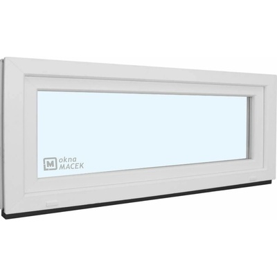 KNIPPING Plastové okno - 70 AD, 1500x600 mm, S, bílá Sklo: čiré
