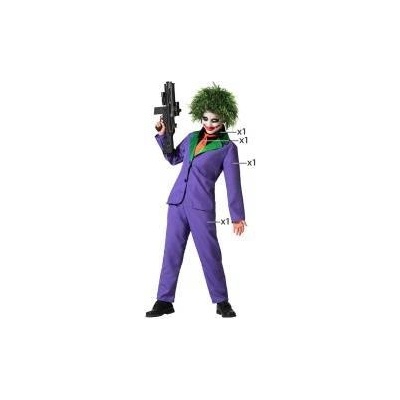 BigBuy Carnival Маскировъчен костюм за деца Лилав Клоун Размер 7-9 години