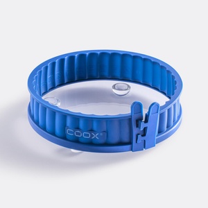 coox Силиконова форма за киш COOX със стъклена основа в син цвят - Ø18 х h4 см (COOX 1613-311)