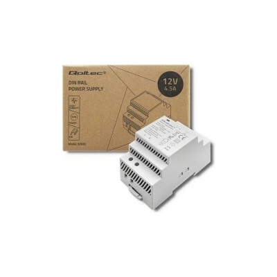 Qoltec napájací zdroj na szynę DIN | 60W | 24V | 2.5A | sivý