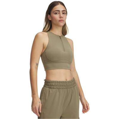 Under Armour Women's Meridian Zipped Performance Gym Vest - Brown