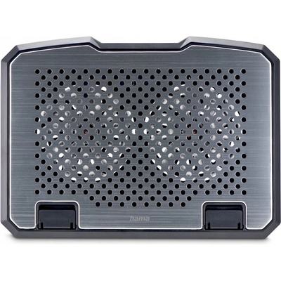 Hama chladicí stojan pro notebook Aluminium, naklápací, 2 ventilátory, modré podsvícení, tichý chod