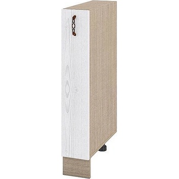 Image 1 of ИРИМ Долен кухненски шкаф бутилиера Сити МФ-Бяло фладер-04-41 15 см