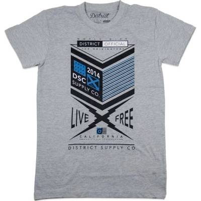 tričko DISTRICT Supply Co Form| GREY