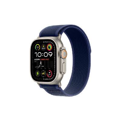 Apple Watch Ultra 2 (2024) 49mm Přírodní titan Apple Watch - řemínek: Modrý trailový tah - M / L