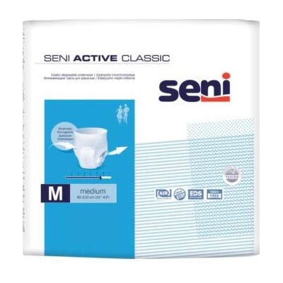 Seni Active classic medium nohavičky navliekacie absorpčné obvod 80-110 cm 10 ks