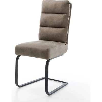 Delife Pela-Flex mikrovlákno taupe vintage plochá černá taštičkové pružiny