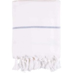 SEA RANCH Хавлиена кърпа Sea ranch Long Beach towel - White (White / Oxford Tan)