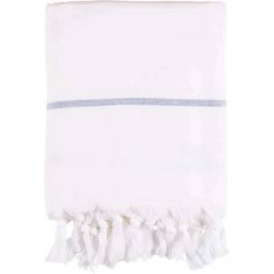 SEA RANCH Хавлиена кърпа Sea ranch Long Beach towel - White (White / Oxford Tan)