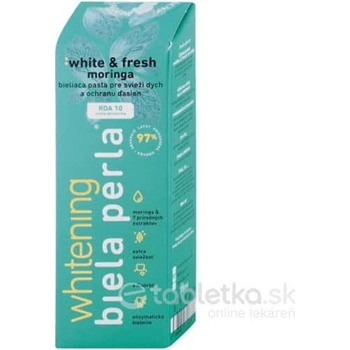BIELA PERLA White & fresh moringa zubná pasta bieliaca 75 ml