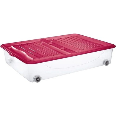 Tontarelli DODO STOCK-BOX s víkem 56,4L transparent/červená 8035126AU6