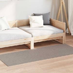 vidaXL Килим за вътрешно помещение LUGO Крем и Тауpe 80 x 150 cm (42022687)