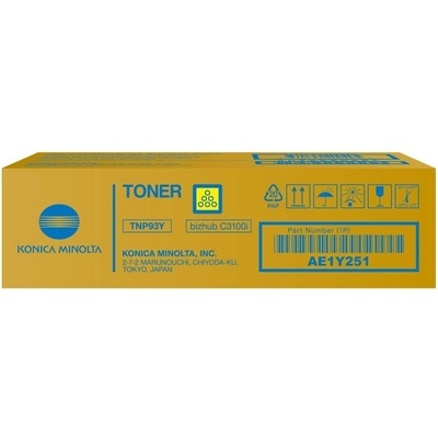 Konica Minolta TNP93Y AE1Y251 жълт (yellow) оригинален тонер (AE1Y251)