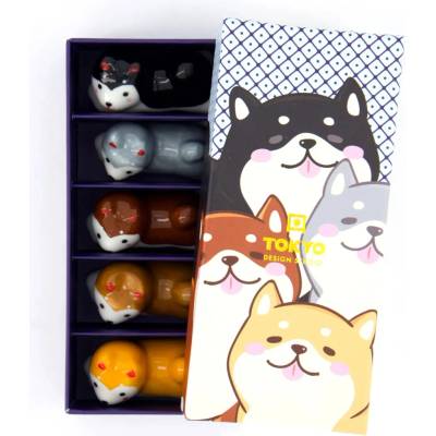 Tokyo Design Studio Kawaii dárková sada podložek na hůlky Shiba 5 ks uni