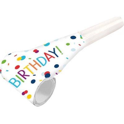 Amscan Papírové frkačky Rainbow Confetti 8 ks – Sleviste.cz