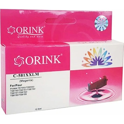 Касета за Canon Pixma TR7550/TR8550/TS6000 Series/TS705/TS8000 Series/TS9000 Series - Magenta - HCLI581XXLМ - Orink - Неоригинална (HCLI581XXLМ)