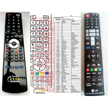 GENERAL LG AKB73635409, AKB73635403 - съвместимо дистанционно управление на марката General (AKB73635409, AKB73635403)