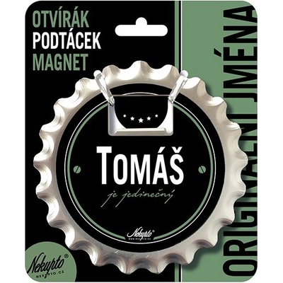 Nekupto Otvírák na pivo, podtácek se jménem - Tomáš