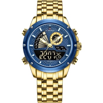 Naviforce Часовник naviforce ri-29605 - Златна / Синя kp29605 (ri-29605)