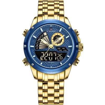 Naviforce Часовник naviforce ri-29605 - Златна / Синя kp29605 (ri-29605)