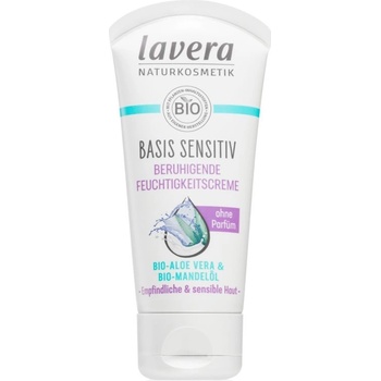 Lavera Basis Sensitiv denní hydratační krém pro citlivou pleť Moisturizing Cream Bio Jojoba and Bio Aloe Vera 50 ml
