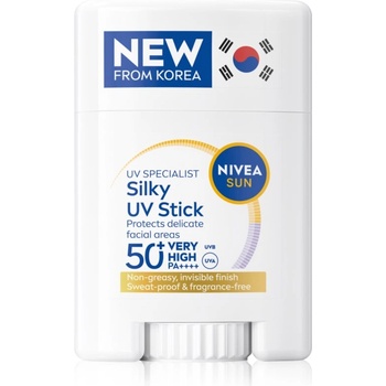 Nivea SUN Silky UV Stick слънцезащитен крем в стик SPF 50+ 15 гр