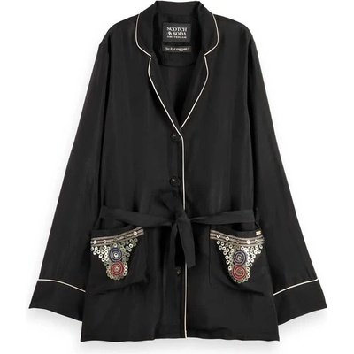 Scotch & Soda Сако Scotch & soda Embroidered Occasion blazer - Black (Evening Black)